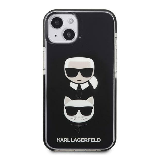 Karl Lagerfeld Karl&Choupette Head-etui til iPhone 13, sort