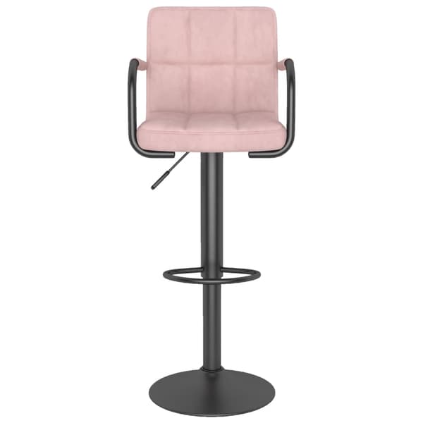 vidaXL Pall, Rosa, Klädd i Sammet