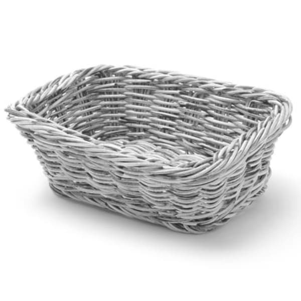 Rektangulær brødkurv i polypropylen, grå, 190x130x60 mm - Hendi 426784