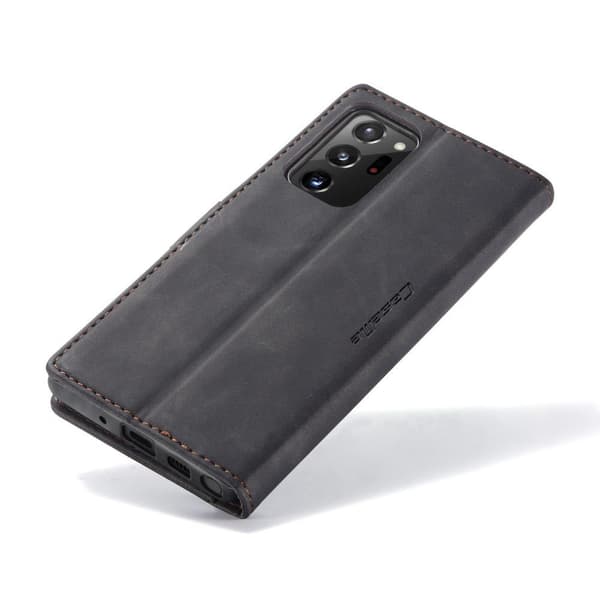 CASEME Etui til Samsung Galaxy Note 20 Ultra, Læderpung, Sort