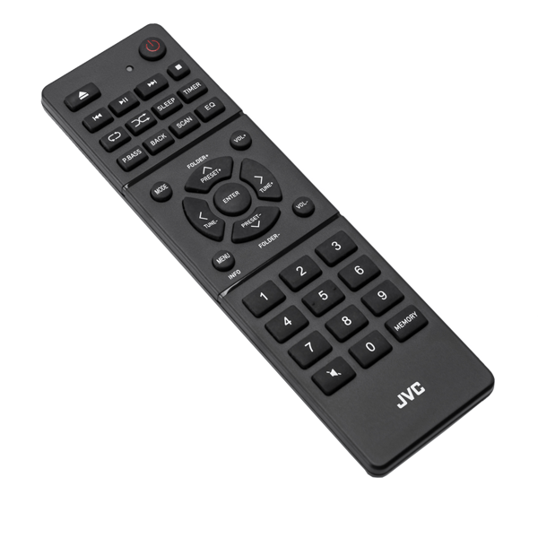 JVC Alt-i-et-sæt RD-E874B 20W RMS DAB+ Wi-Fi Spotify Sort/Sølv