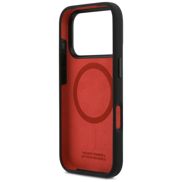 BMW M Silicon Horizontal Line MagSafe -kotelo iPhone 17 Prolle, musta