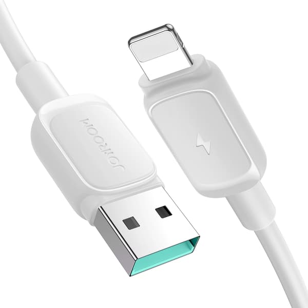 Kabel til iPhone Lightning - USB 2.4A 1,2m hvid