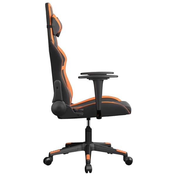 vidaXL gamingstol, sort og orange, kunstlæder