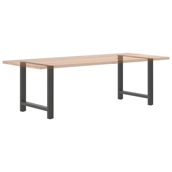 vidaXL Soffbordsben antracit 2 st 80x(72-73) cm stål