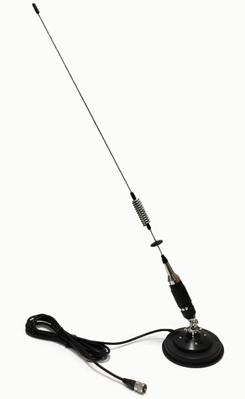 Delta 862 magnetisk CB-antenne 76 cm magnet 12,5 cm kabel 4 m