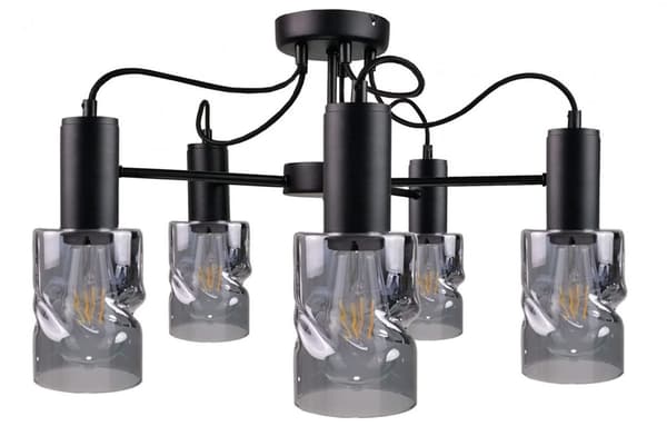 Loftlampe 5xE27 INGER SORT