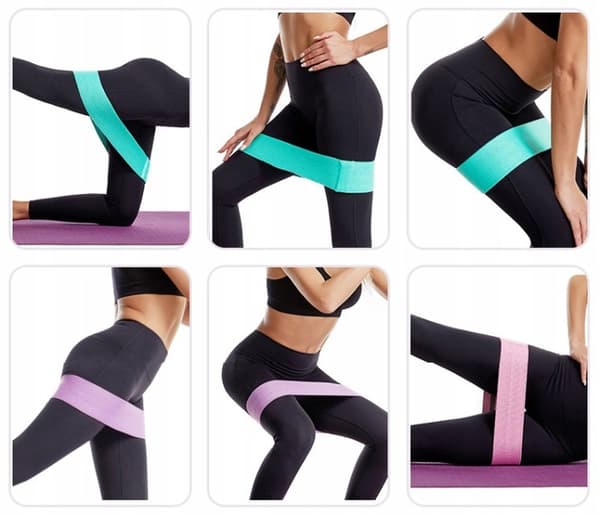 Set med 3 HIP mini-träningsband