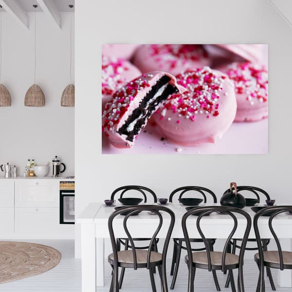 Canvastaulu Kitchen Pink Cookies 100x60