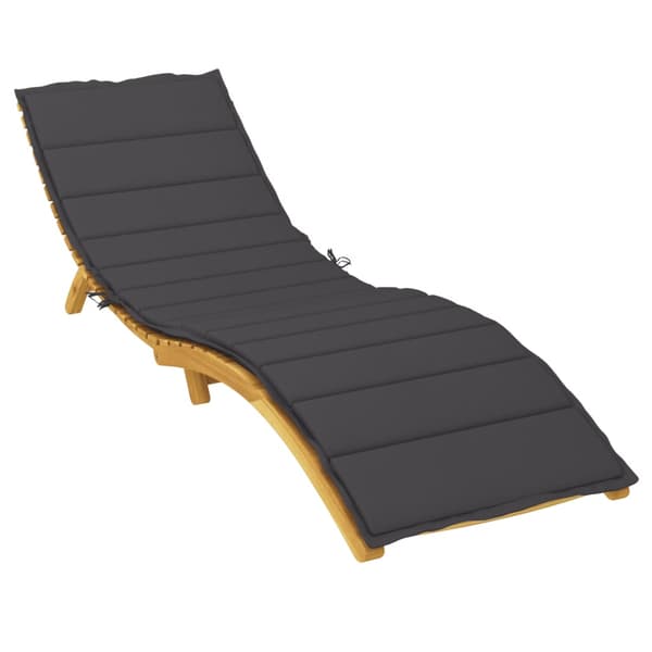 vidaXL Liggestolspude, Sort, 200x70x3 cm, Stof