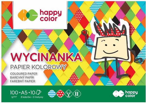Utklippsblock A5/10K 100g HAPPY COLOR