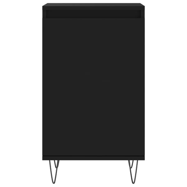 vidaXL skabe, 2 stk., sorte, 40x35x70 cm, træbaseret materiale