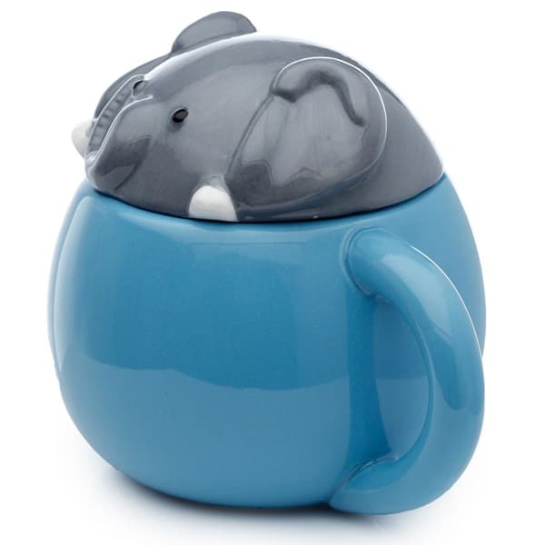PKLMUG07 Kikande elefant i keramik