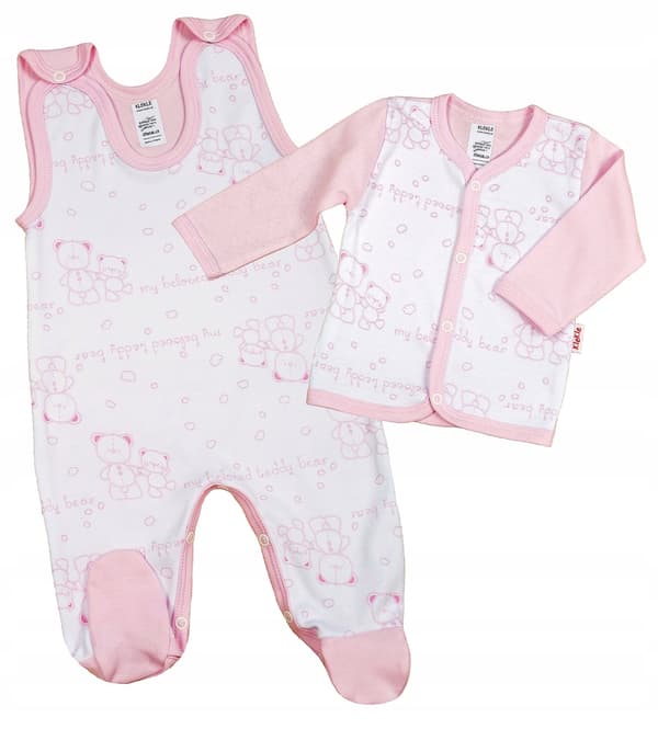 Bamsejakke + heldragt PINK 74 klekle