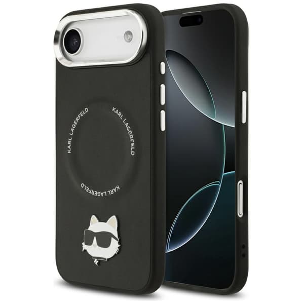Karl Lagerfeld Choupette Pin MagSafe-etui til iPhone Air, sort