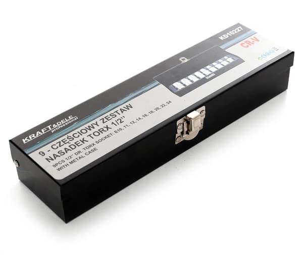 Torx-hylsysarja 9 osaa KD10227 Salkku!