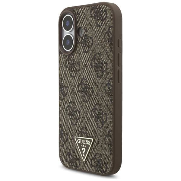 Guess 4G Strap Triangle Logo MagSafe-skal till iPhone 17 brunt