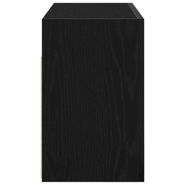 vidaXL væghængt badeværelsesskab sort 60x25x40 cm