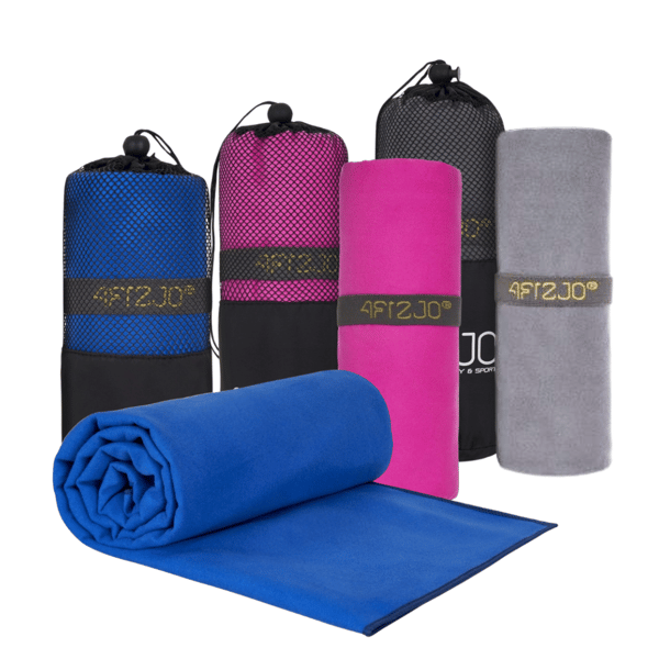 4FIZJO Mikrofiber Sporthandduk 130x75 Mellangrå