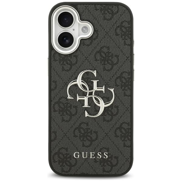 Guess 4G Big 4G Classic Logo Cover til iPhone 17 Sort Sølv