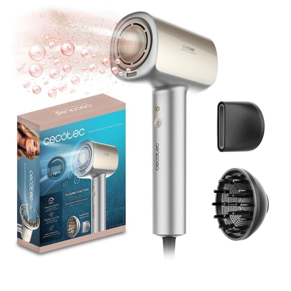 Cecotec DryGlam Nano Plasma Aluminium Hårtørrer