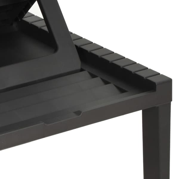 vidaXL Plast liggestol, antracit