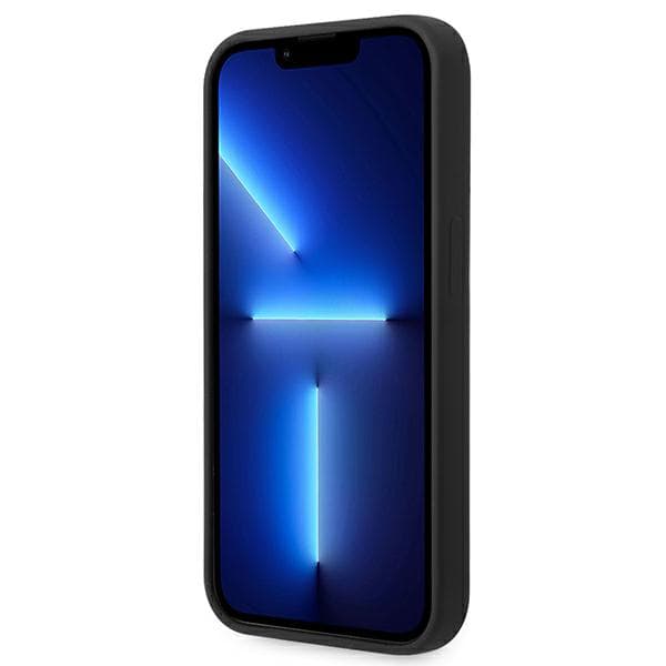 BMW Silikone Metal Logo Cover til iPhone 14 Pro, Sort