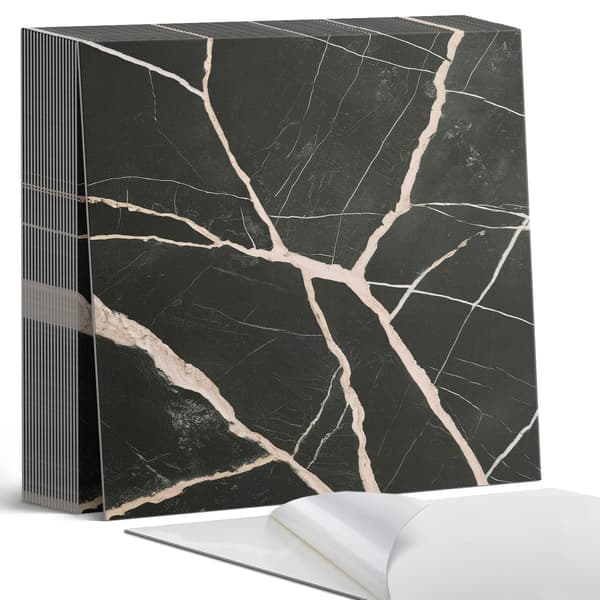Vinyylilaattasetti keittiöaiheella Elegantti marmorikuvio 20x20x20 cm