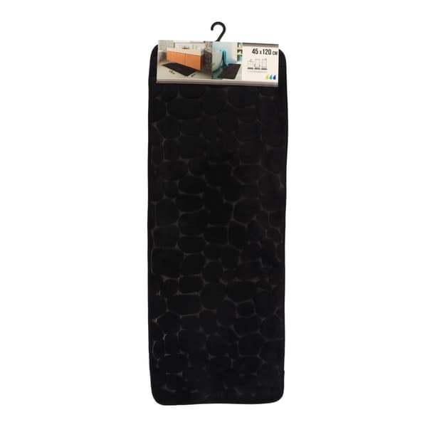 Badrumsmatta 45x120 Stones Black