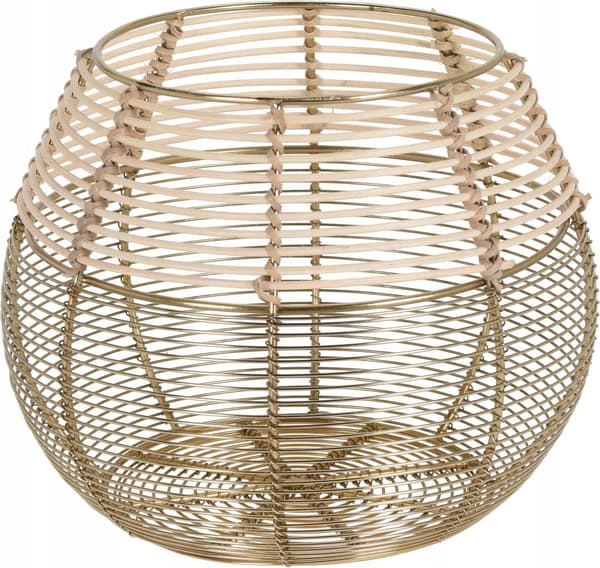 Metalltrådslykta guld 20 cm