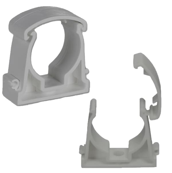 Kabelrörshållare Låsbart rör 40mm UZ-40 Grå 1 st AKS Zielonka