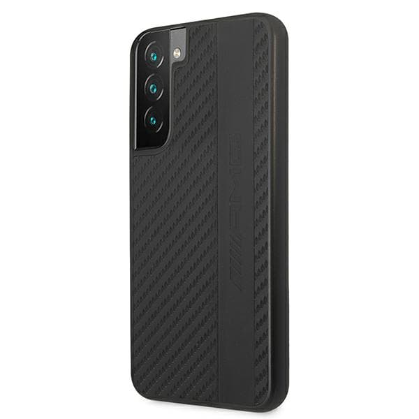 AMG Carbon Stripe&Embossed cover til Galaxy S22+, sort
