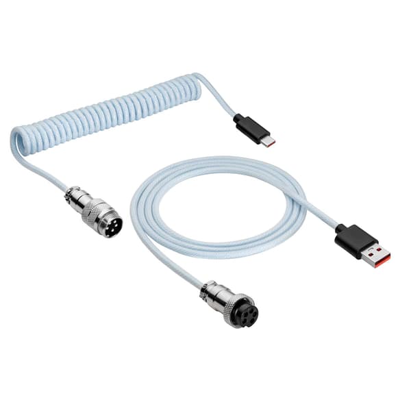 Aviator USB-C / USB-A spiralkabel Akyga AK-USB-48 tangentbordskabel 3m