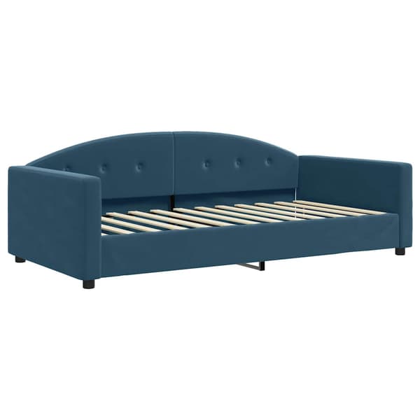 vidaXL Bäddsoffa blå 100x200 cm klädd i sammet