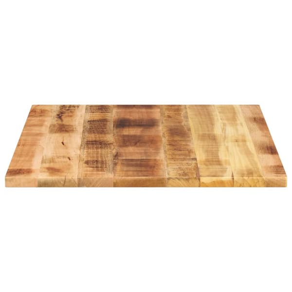vidaXL bordplade 90x80x2,5 cm rektangulær ru mangotræ