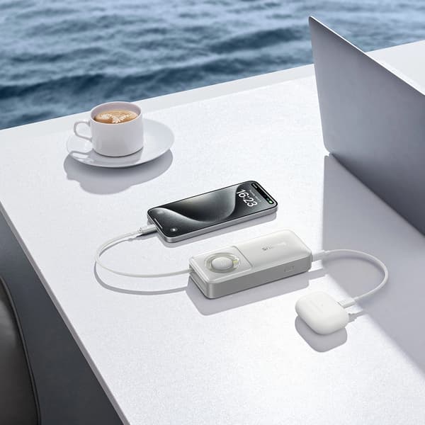 Baseus Free2Pull USB-C -varavirtalähde 10000 mAh 30 W Harmaa (P10073701843-00)
