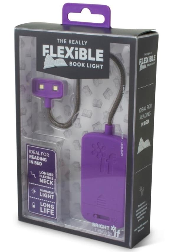 Flexibel boklampa lila