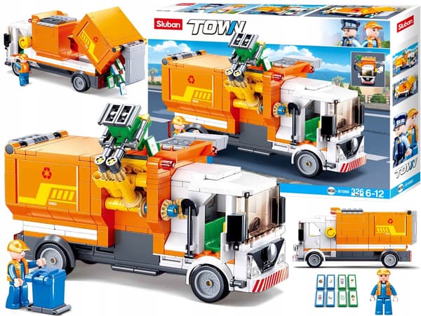 Sluban Town Blocks skraldebil lastbil 326 el