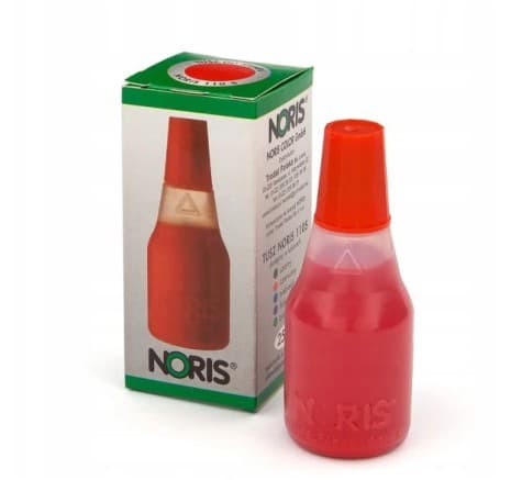Vattenbaserat bläck röd Noris 110S A'10 25ml