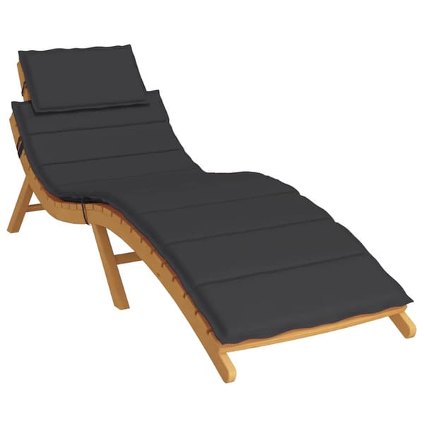 vidaXL liggestolspude, sort, 186x58x3 cm