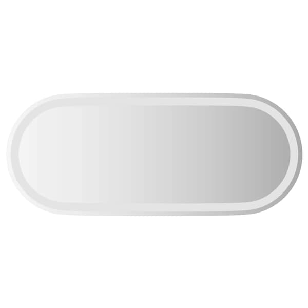 vidaXL Badrumsspegel med LED, 90x40 cm, Oval