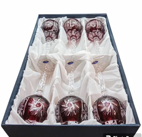 Ruby Crystal vinglas 280ml olivenkværn