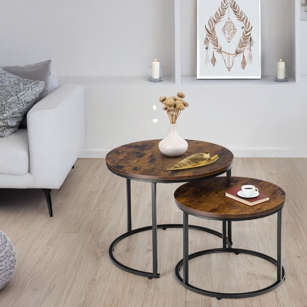 Set med två Galen Small Rustic loftbord