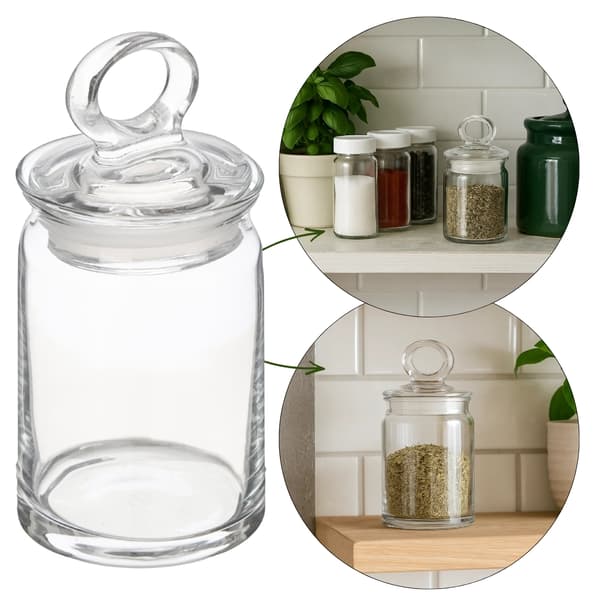 Lasinen maustepurkki 240 ml, lukittava