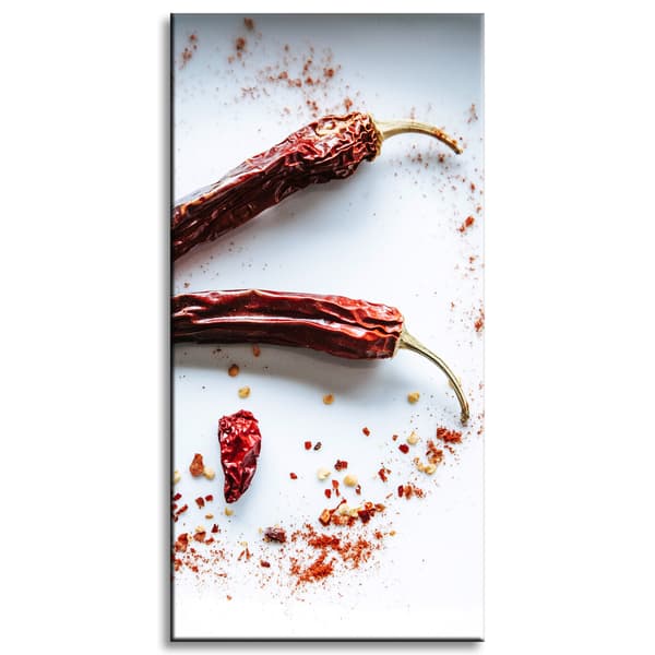 Canvastavla Peppers kök 40x80 cm