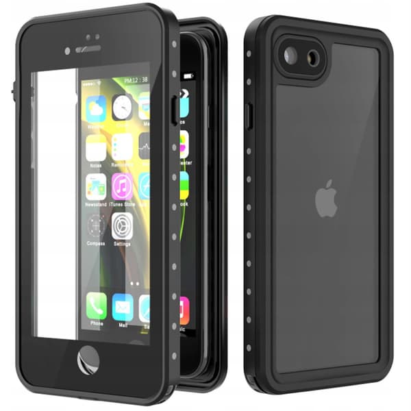 IP68 Vandtæt Etui til iPhone 7/8/SE 2020/SE 2022, Sort