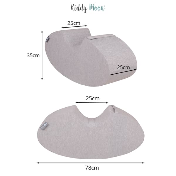 KiddyMoon skumtröja med böna mörkgrå m gungleksak