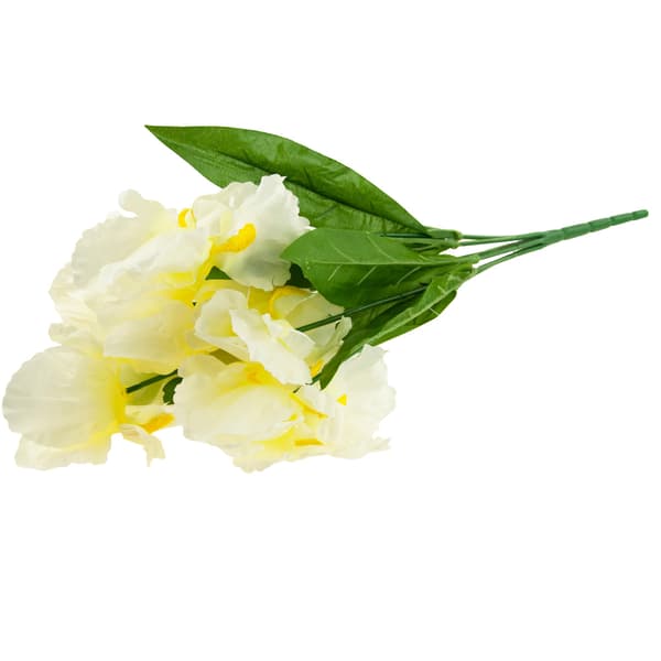 08357-B IRISBUKET KUNSTIG IRISBUKET HVID 7 STK. KUNSTIGE BLOMSTER IRIS