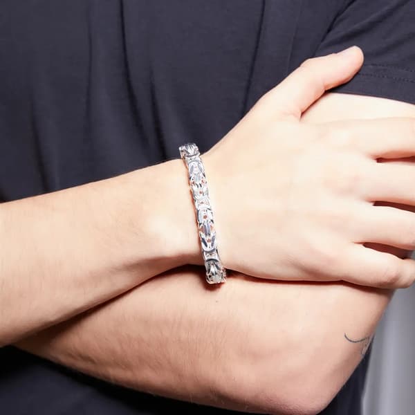 HERREARMBÅND I SØLV ROYAL 925 SØLV DIAMANTARMBÅND
