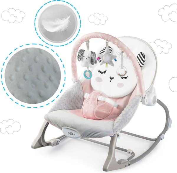 Nukido Gungstol med Vibration 705402 Rosa